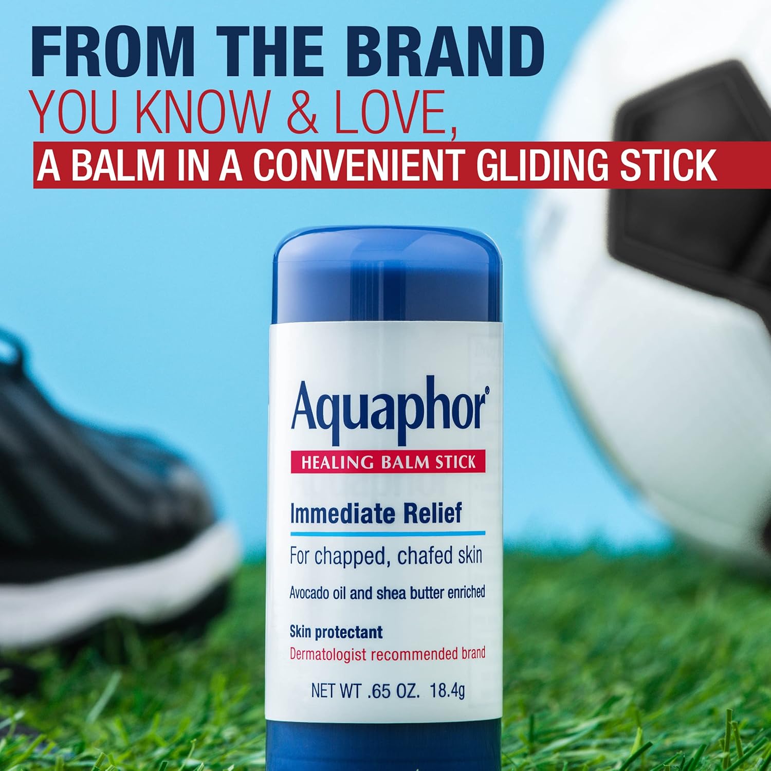 Aquaphor Healing Balm Stick, Skin Protectant with Avocado Oil and Shea Butter, 0.65 Oz Stick Quick Pick Grocers