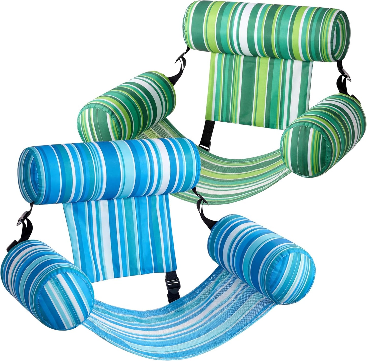 SLOOSH Inflatable Pool Floats Adult,2 Packs Floating Lounge Chairs,Blow up Pool Noodles for Adult Heavy Duty,Floating Chair for Party Summer Water Beach Lake Fun Quick Pick Grocers