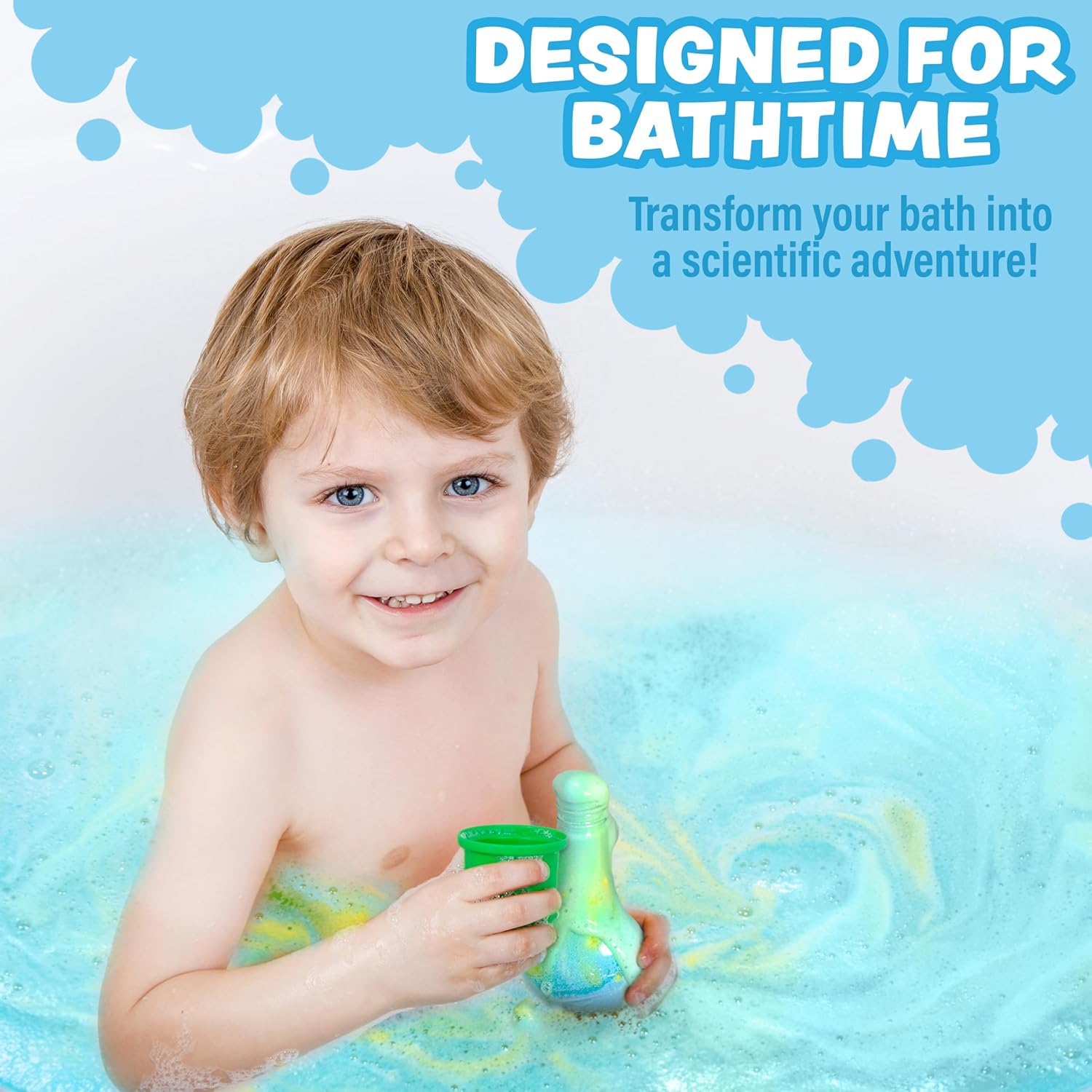 Tub Works® Kids Bath Bomb Potion™ Bath Toy, Variety 6 Pack | Nontoxic | Fizzes, Foams & Bubbles with an Eruption of Color | Interactive Bath Bombs | Fun Science Toddler Bath Toys Quick Pick Grocers