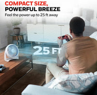 Honeywell TurboForce Air Circulator, Small Tabletop Fan, Quiet Personal Fan for Home or Office, 3 Speeds, 90 Degree Pivoting Head Quick Pick Grocers