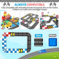 Magnetic Tiles Building Blocks for 3 4 5 6 7 8+ Years Old Boys Girls Colorful Magnet Stacking Toys Birthday Gift for Toddlers STEM Preschool Educational Construction Tiles Set Quick Pick Grocers