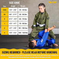Elite Sports IBJJF Ultra Light BJJ Brazilian Jiu Jitsu Gi for Kids with Preshrunk Fabric and Free Belt Quick Pick Grocers
