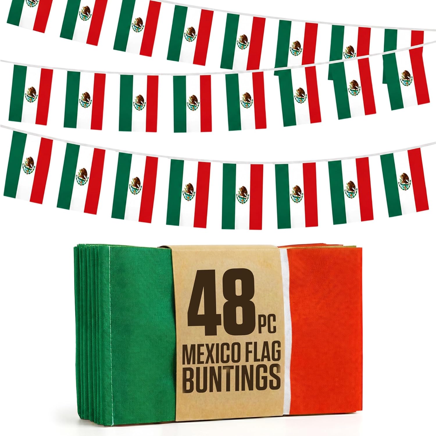 2026 World Cup Flag Bunting String, Double-Sided Polyester Rope 15m - Soccer tournament Bunting Banner for Party Decorations for Tournaments, Garden Streets & Pub Bar Quick Pick Grocers