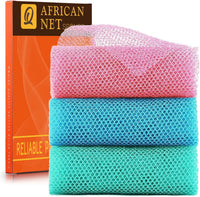 African Bath Sponge African Net Long Net Bath Sponge Exfoliating Shower Body Scrubber Back Scrubber Skin Smoother,Great for Daily Use Quick Pick Grocers