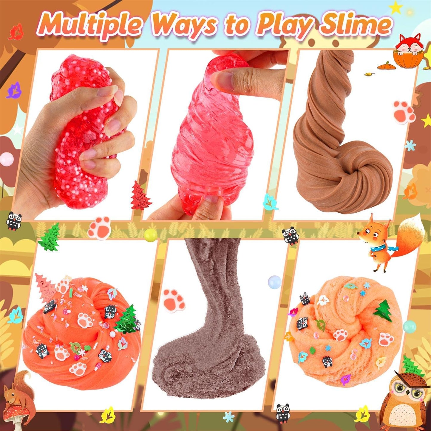 Cloud Slime kit for Girls Ages 8-12, Toys for Girls and Boys, for Kids Slime Set Party kit Goodie Bag Stuffers, 4 5 6 7 8 9 10 Year Old Girl Birthday Gift Cute Stuff Quick Pick Grocers