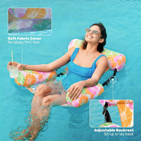 SLOOSH Inflatable Pool Floats Adult,2 Packs Floating Lounge Chairs,Blow up Pool Noodles for Adult Heavy Duty,Floating Chair for Party Summer Water Beach Lake Fun Quick Pick Grocers