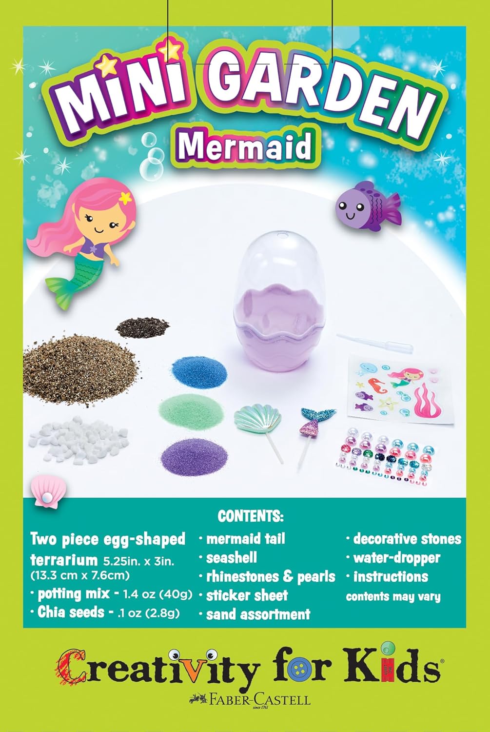 Creativity for Kids Mini Garden: Gifts for Girls, Crafts and Toys, Stocking Stuffers for Kids (Ages 6+) Quick Pick Grocers