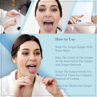 MasterMedi Tongue Scraper with Case Easy to Use Tongue Scraper for Adults, Tongue Cleaner for Oral Care & Hygiene (Single Pack (with Travel Case)) Quick Pick Grocers