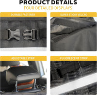 SugarFox Backseat Hanging Trunk Organizer for SUVs, Cars, Trucks & MPVs | Multi-Pocket Storage with Anti-Slip Straps | Space-Saving Auto Accessory | Gift for Drivers | 37.8" x 18.1" Quick Pick Grocers