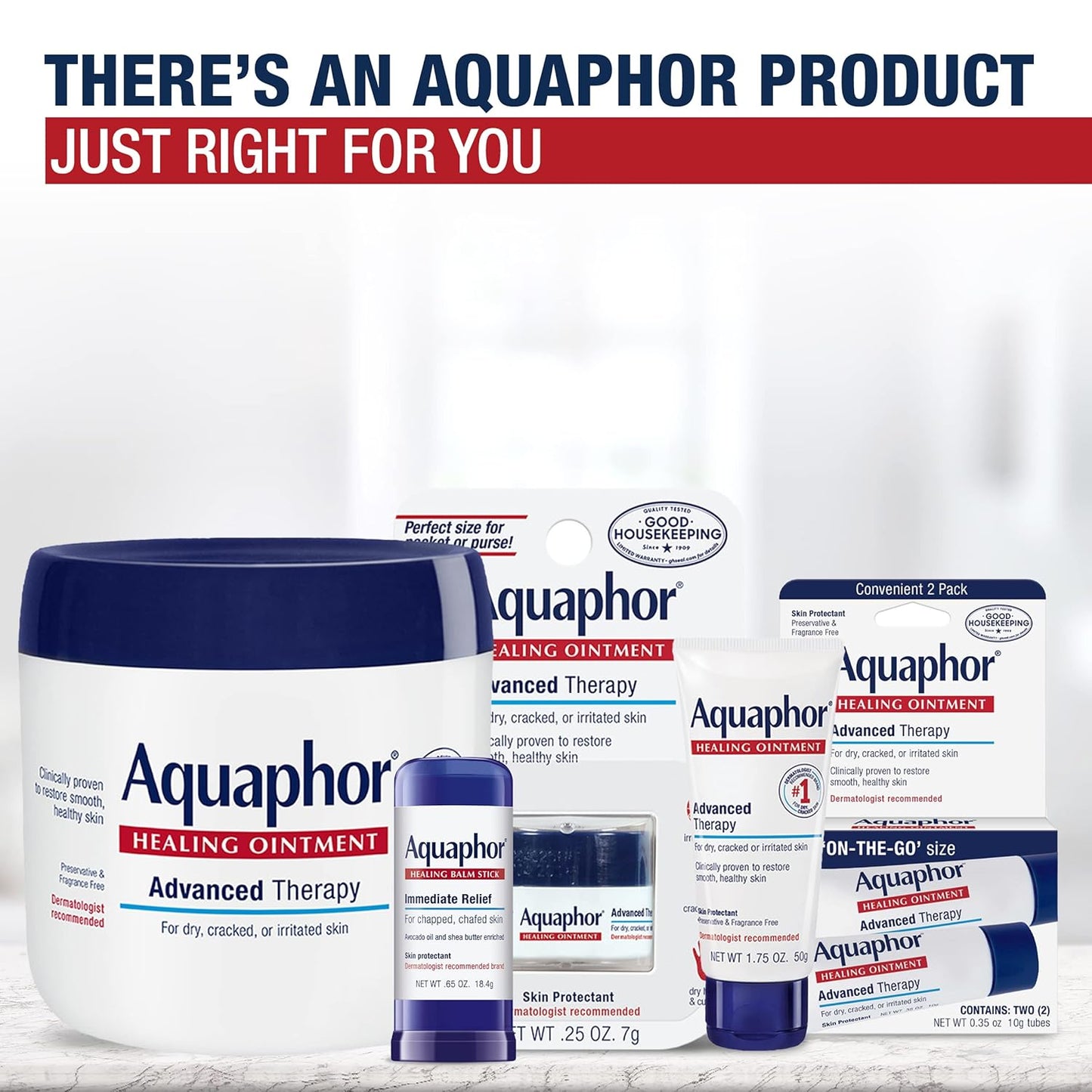 Aquaphor Healing Balm Stick, Skin Protectant with Avocado Oil and Shea Butter, 0.65 Oz Stick Quick Pick Grocers