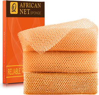 African Bath Sponge African Net Long Net Bath Sponge Exfoliating Shower Body Scrubber Back Scrubber Skin Smoother,Great for Daily Use Quick Pick Grocers