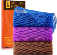 African Bath Sponge African Net Long Net Bath Sponge Exfoliating Shower Body Scrubber Back Scrubber Skin Smoother,Great for Daily Use Quick Pick Grocers