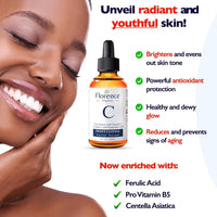 Vitamin C Serum For Face – Anti Aging Face Serum with Vitamin C, Hyaluronic Acid, Vitamin E. Brightening Formula. Improve Appearance of Dark Spots, Tone, Fine Lines & Wrinkles, Glowing Skin 2 Fl Oz Quick Pick Grocers