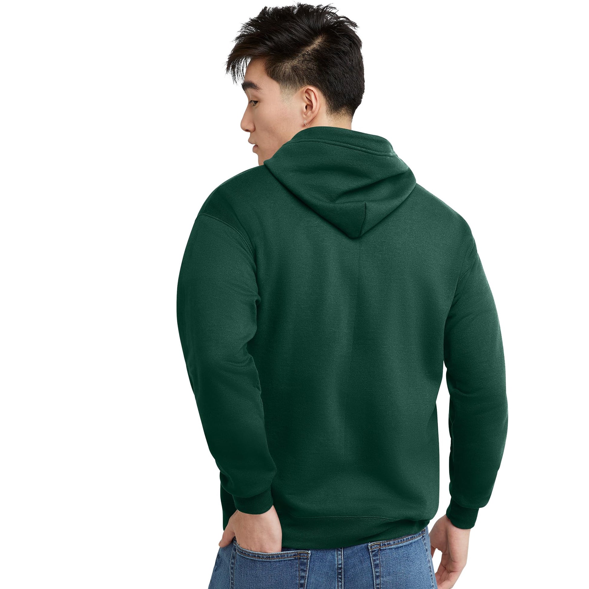 Hanes Men's Full-Zip Eco-Smart Hoodie, Light Blue, XX-Large Econic Blanks