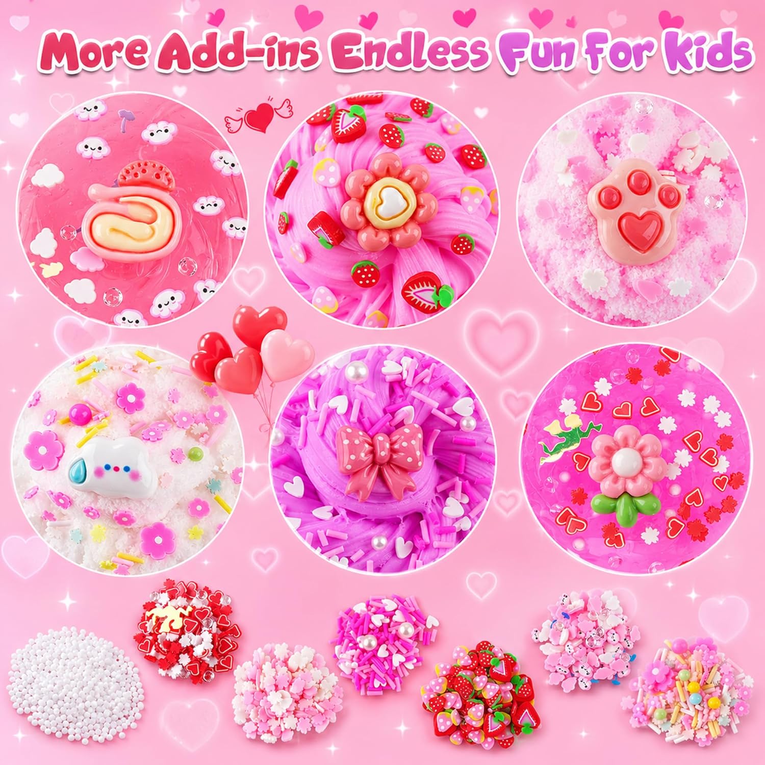 Cloud Slime kit for Girls Ages 8-12, Toys for Girls and Boys, for Kids Slime Set Party kit Goodie Bag Stuffers, 4 5 6 7 8 9 10 Year Old Girl Birthday Gift Cute Stuff Quick Pick Grocers