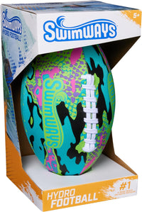 Swimways Hydro Waterproof Football, Outdoor Games for Adults and Kids, Swimming Pool Accessories and Pool Party Games,9.25 Inches Quick Pick Grocers
