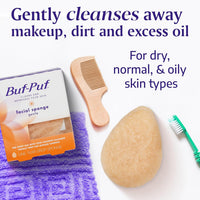 Buf-Puf Gentle Facial Sponge | Dermatologist Developed | Exfoliating | Reusable Quick Pick Grocers