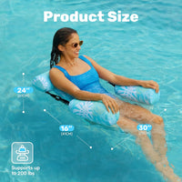 SLOOSH Inflatable Pool Floats Adult,2 Packs Floating Lounge Chairs,Blow up Pool Noodles for Adult Heavy Duty,Floating Chair for Party Summer Water Beach Lake Fun Quick Pick Grocers