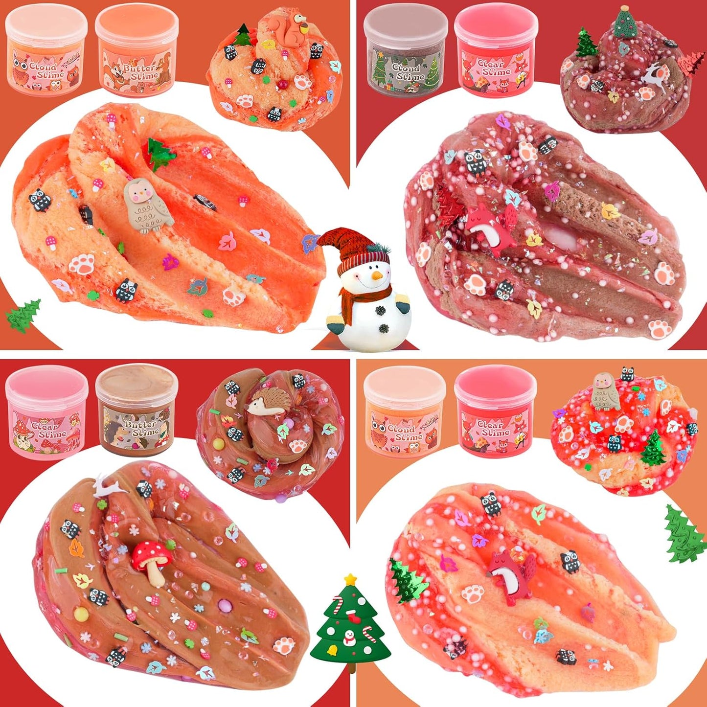 Cloud Slime kit for Girls Ages 8-12, Toys for Girls and Boys, for Kids Slime Set Party kit Goodie Bag Stuffers, 4 5 6 7 8 9 10 Year Old Girl Birthday Gift Cute Stuff Quick Pick Grocers