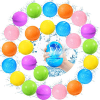 Reusable Water Balloons, Pool Beach Water Toys for Boys and Girls, Summer Toys for Kids Ages 3-12, Magnetic Water Ball for Outdoor Activities Quick Pick Grocers