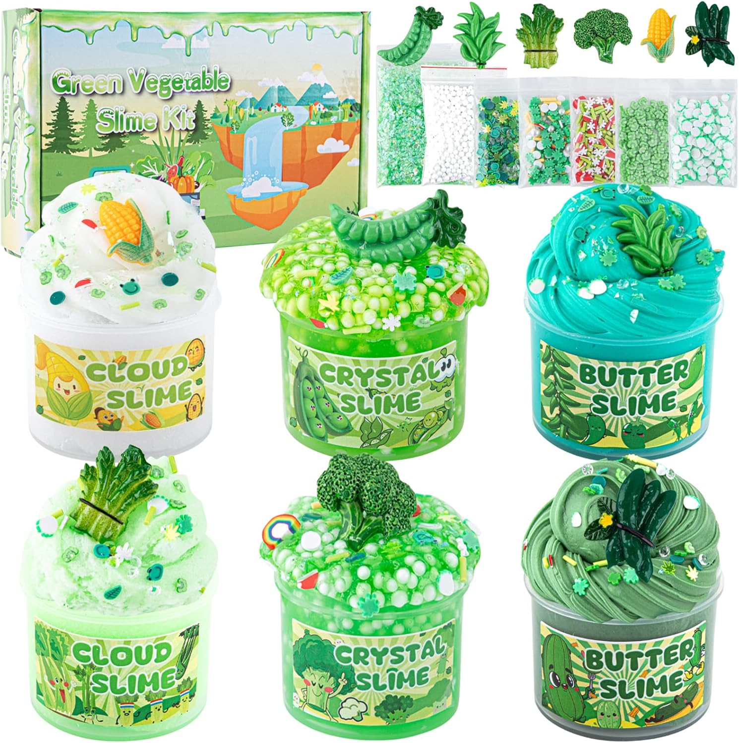 Cloud Slime kit for Girls Ages 8-12, Toys for Girls and Boys, for Kids Slime Set Party kit Goodie Bag Stuffers, 4 5 6 7 8 9 10 Year Old Girl Birthday Gift Cute Stuff Quick Pick Grocers