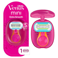 Gillette Venus Extra Smooth Travel Razor Kit for Women, Mini Handle + Refill + Case Quick Pick Grocers