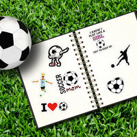 100PCS Soccer Stickers for Boys Girls Kids Teens, Vinyl Waterproof Soccer Stickers for Water Bottles, Laptops, Goodie Bag Stuffers, 2026 Soccer World Cup Party Favors Quick Pick Grocers