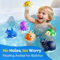Funscape Kids Pool Diving Toys, Water Swimming Dive Pool Game, Toddler Bath Toy Play Set W/ Fish Box Floating Animals, Fun Outdoor Beach Lake Swim Summer Party Gift 3 4 5 6 7 8 10 12 Year Old Boy Girl Quick Pick Grocers