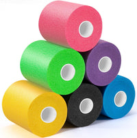 Upgraded 6 Pack Pre Wrap Athletic, Black Prewrap Athletic Tape for Hair Soccer, Soccer Sports Pre Wrap Tape, Pre-Wrap Foam Underwrap Tape Quick Pick Grocers