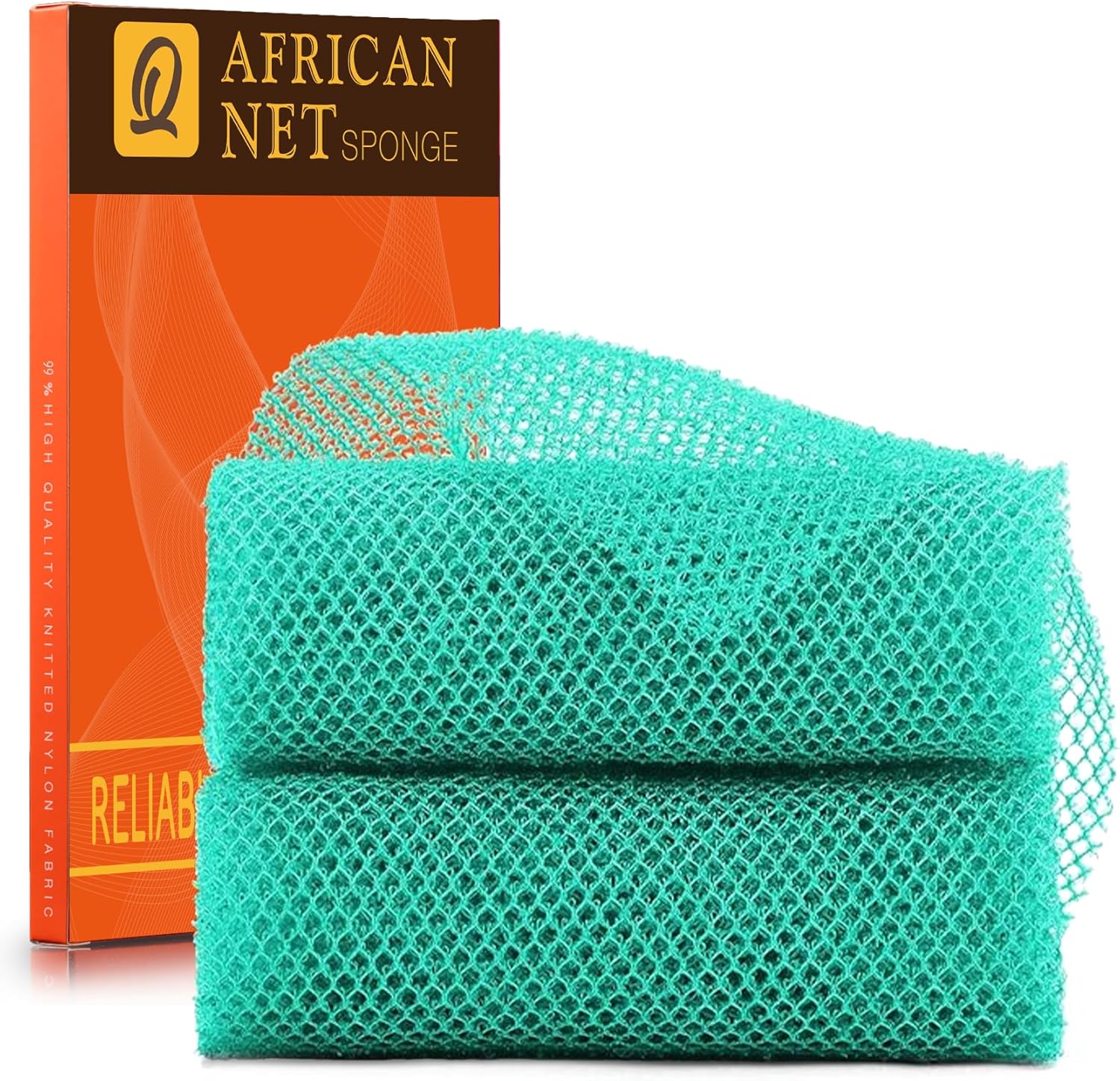 African Bath Sponge African Net Long Net Bath Sponge Exfoliating Shower Body Scrubber Back Scrubber Skin Smoother,Great for Daily Use Quick Pick Grocers