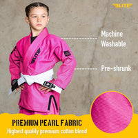 Elite Sports IBJJF Ultra Light BJJ Brazilian Jiu Jitsu Gi for Kids with Preshrunk Fabric and Free Belt Quick Pick Grocers