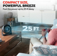 Honeywell TurboForce Air Circulator, Small Tabletop Fan, Quiet Personal Fan for Home or Office, 3 Speeds, 90 Degree Pivoting Head Quick Pick Grocers