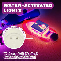 Tub Works® Bugs™ Light Up Bath Toys, 6 Pack | Water-Activated Light Up Toys Flash & Change Color | Easy-Grip Baby Girl & Toddler Bath Toys | Sensory Bathtub Toys with Bath Lights Quick Pick Grocers