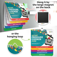 Magnetic Kitchen & Health Reference Cheat Sheet Booklet Quick Pick Grocers