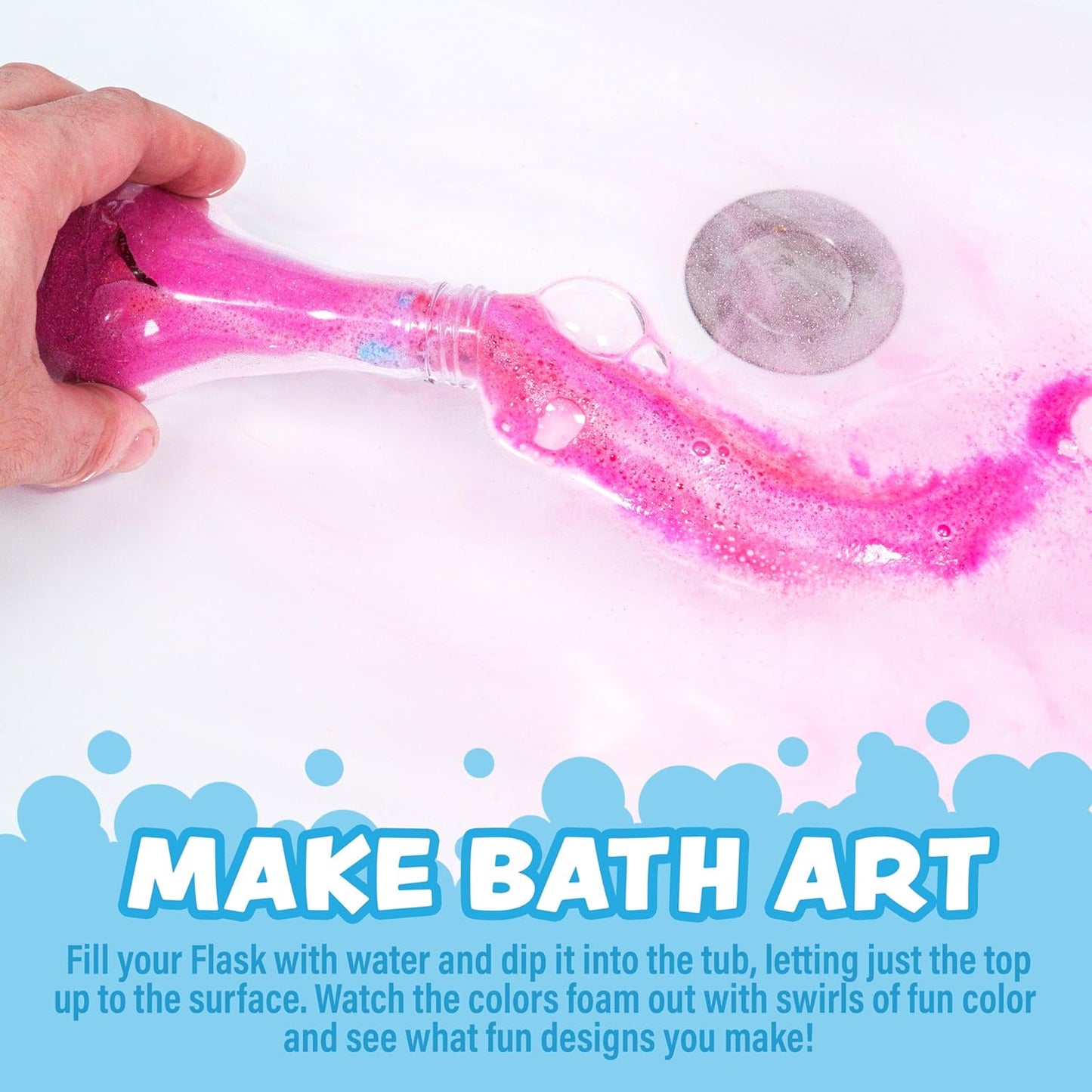 Tub Works® Kids Bath Bomb Potion™ Bath Toy, Variety 6 Pack | Nontoxic | Fizzes, Foams & Bubbles with an Eruption of Color | Interactive Bath Bombs | Fun Science Toddler Bath Toys Quick Pick Grocers