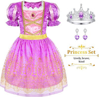 LIMIROLER Princess Dress Up Clothes for Little Girl Role Play Costume Gift Set Princess Dress Up Toys for Toddler Girls Quick Pick Grocers