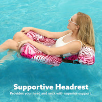 SLOOSH Inflatable Pool Floats Adult,2 Packs Floating Lounge Chairs,Blow up Pool Noodles for Adult Heavy Duty,Floating Chair for Party Summer Water Beach Lake Fun Quick Pick Grocers