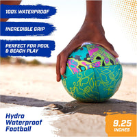 Swimways Hydro Waterproof Football, Outdoor Games for Adults and Kids, Swimming Pool Accessories and Pool Party Games,9.25 Inches Quick Pick Grocers