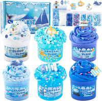 Cloud Slime kit for Girls Ages 8-12, Toys for Girls and Boys, for Kids Slime Set Party kit Goodie Bag Stuffers, 4 5 6 7 8 9 10 Year Old Girl Birthday Gift Cute Stuff Quick Pick Grocers