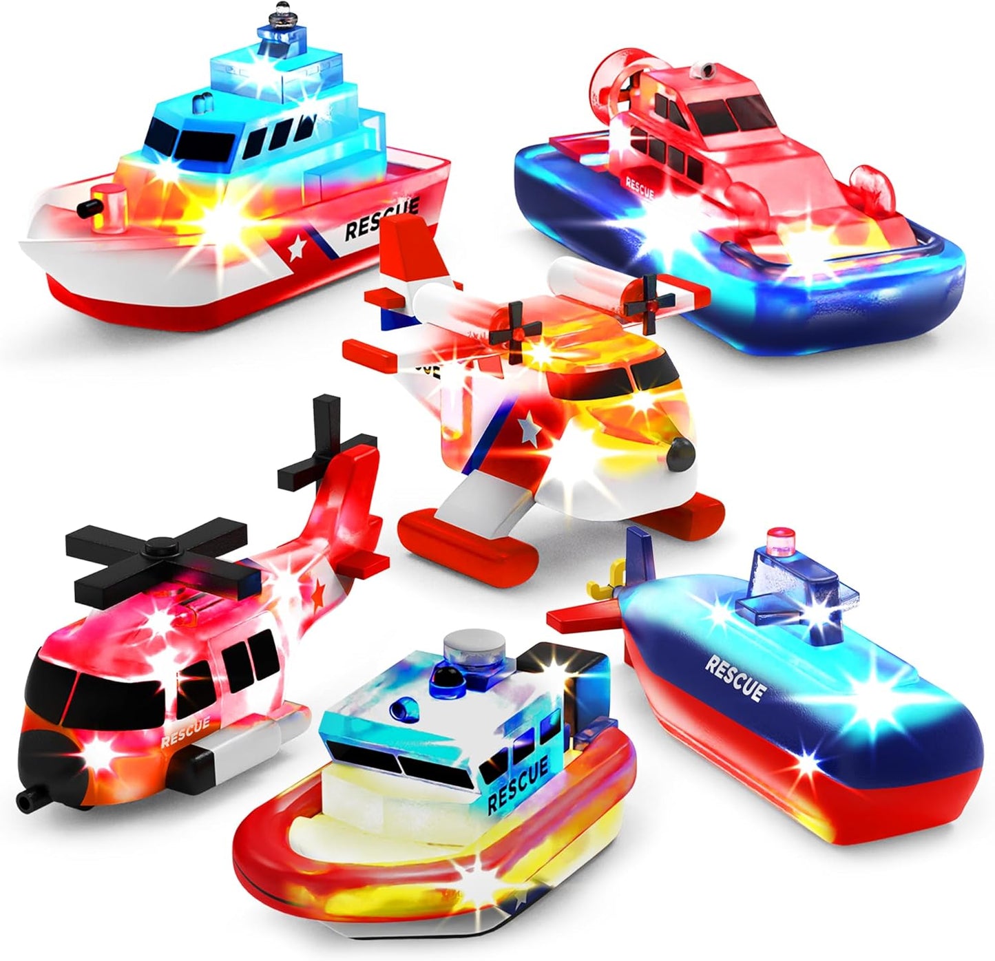 Tub Works® Bugs™ Light Up Bath Toys, 6 Pack | Water-Activated Light Up Toys Flash & Change Color | Easy-Grip Baby Girl & Toddler Bath Toys | Sensory Bathtub Toys with Bath Lights Quick Pick Grocers