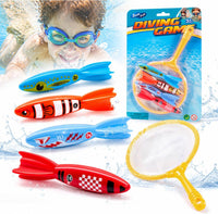 Diving Pool Toys, Bath Toys Set for Kids Shower Ages 3-12, Beach Essentials Water Toy Pool Games Summer Swim Water Dive Sinking Mermaid Toys Quick Pick Grocers
