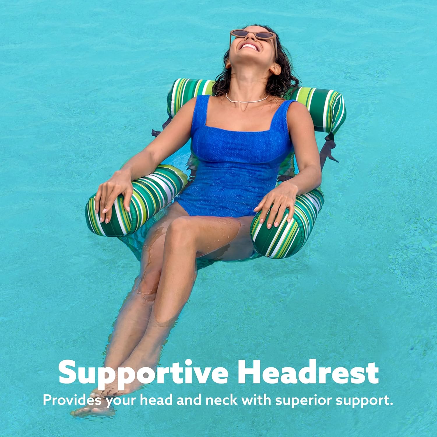 SLOOSH Inflatable Pool Floats Adult,2 Packs Floating Lounge Chairs,Blow up Pool Noodles for Adult Heavy Duty,Floating Chair for Party Summer Water Beach Lake Fun Quick Pick Grocers