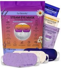 Eye Serenity Steam Eye Mask, Heated Eye Mask, Self Heating Warm Compress for Dry Eyes, Fast Relief for Stye, Puffy Sensitive Eyes, Moist Heat, Relaxation Gifts for Women and Men (15 Pack) Quick Pick Grocers