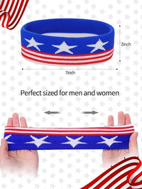 Frienda American Flag Costume Cape, 4th of July 250th Retro 80's USA Sunglasses and Flag Headband for 250th Anniversary Quick Pick Grocers
