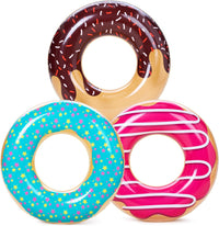 JOYIN 3 Pack Pool Floats, Pool Tube for Kids Swim Rings Inflatable Tubes, Floatie Ring Water Toys for Swimming, Summer Beach Party Quick Pick Grocers