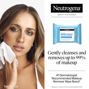 Neutrogena Fragrance-Free Makeup Remover Wipes Singles, Individually Wrapped Face Towelettes, Gently Remove Dirt, Oil, Waterproof Mascara & Makeup, Alcohol-Free Daily Face Wipes for Travel, 20 ct Quick Pick Grocers