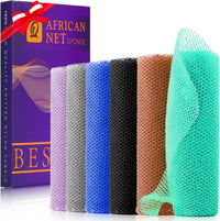 African Bath Sponge African Net Long Net Bath Sponge Exfoliating Shower Body Scrubber Back Scrubber Skin Smoother,Great for Daily Use Quick Pick Grocers