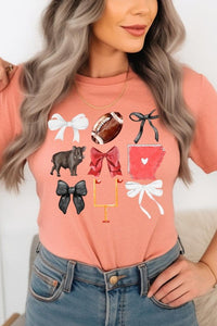 Arkansas Football Graphic Plus Tee ShopCottonBelles