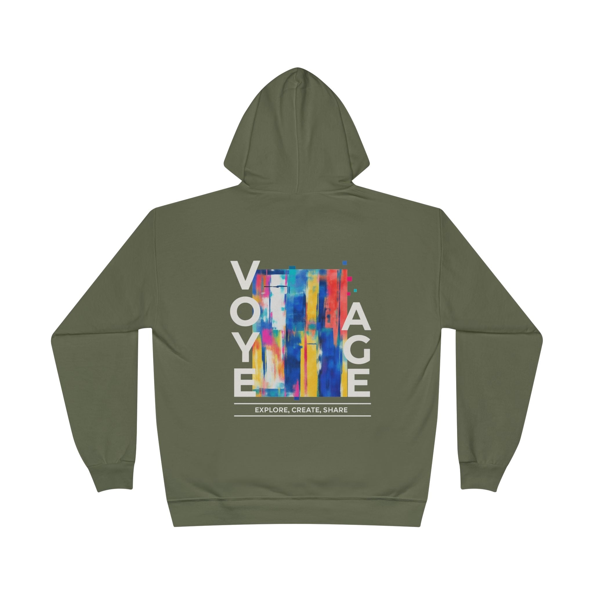 Eco-Friendly Pullover Hoodie - Modern Sustainable Design Printify