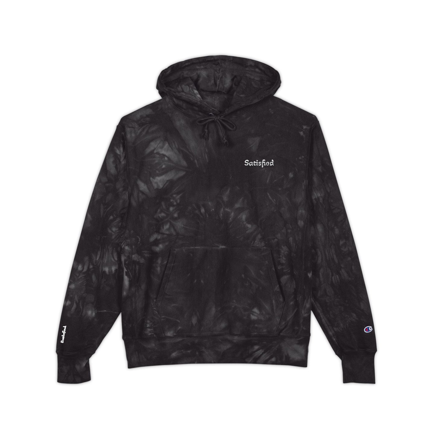 Tie-Dye Champion Hoodie - Cozy and Stylish Unisex Embroidered Sweater Printify